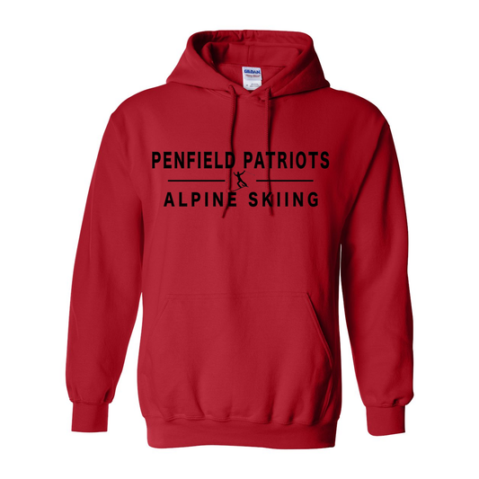 Alpine Skiing Hooded Sweatshirt
