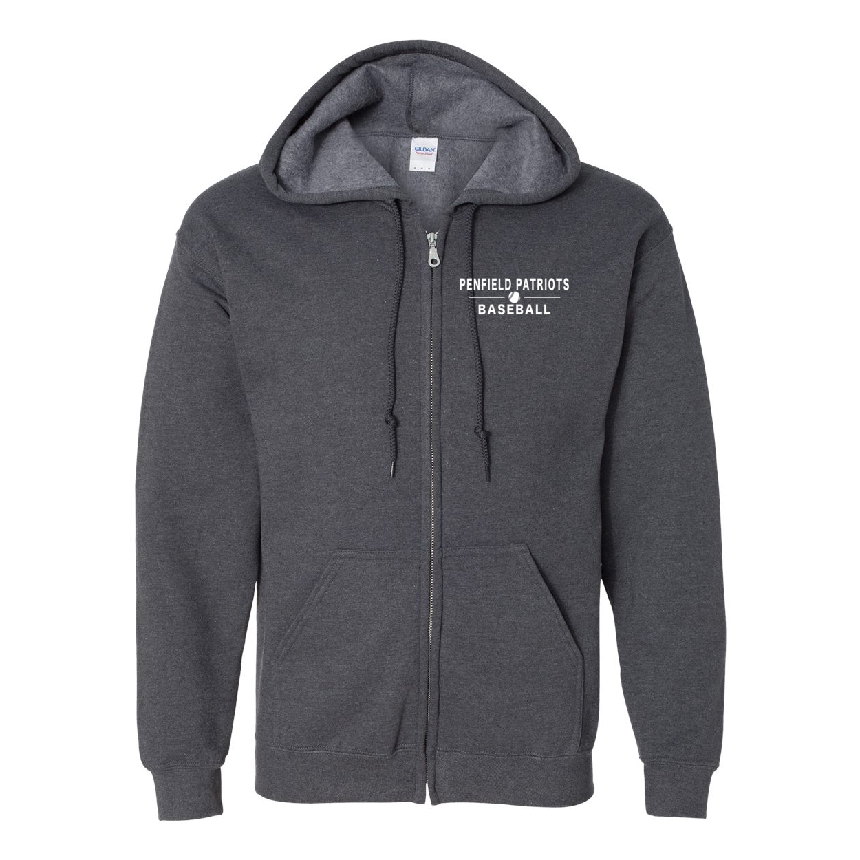 Baseball Unisex Full-Zip Hooded Sweatshirt