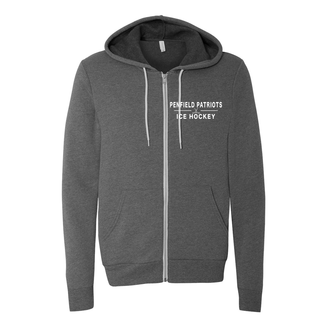 Ice Hockey Unisex Full-Zip Hooded Sweatshirt