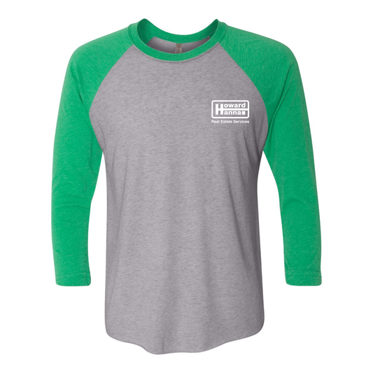 Howard Hanna Unisex Tri-Blend Three-Quarter Sleeve Baseball Raglan Tee