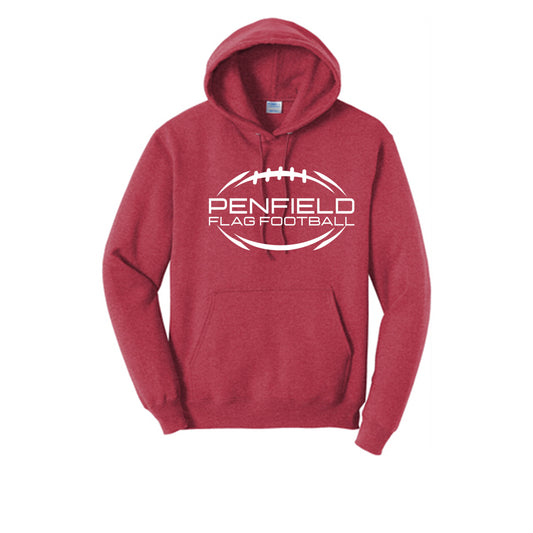 Flag Football Unisex Hooded Sweatshirt