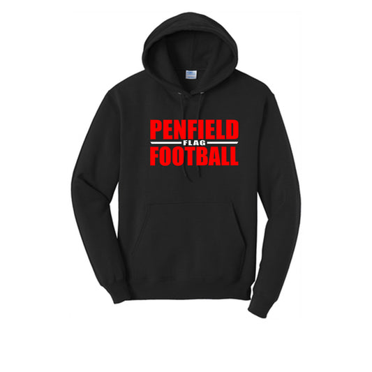 Flag Football Unisex Hooded Sweatshirt