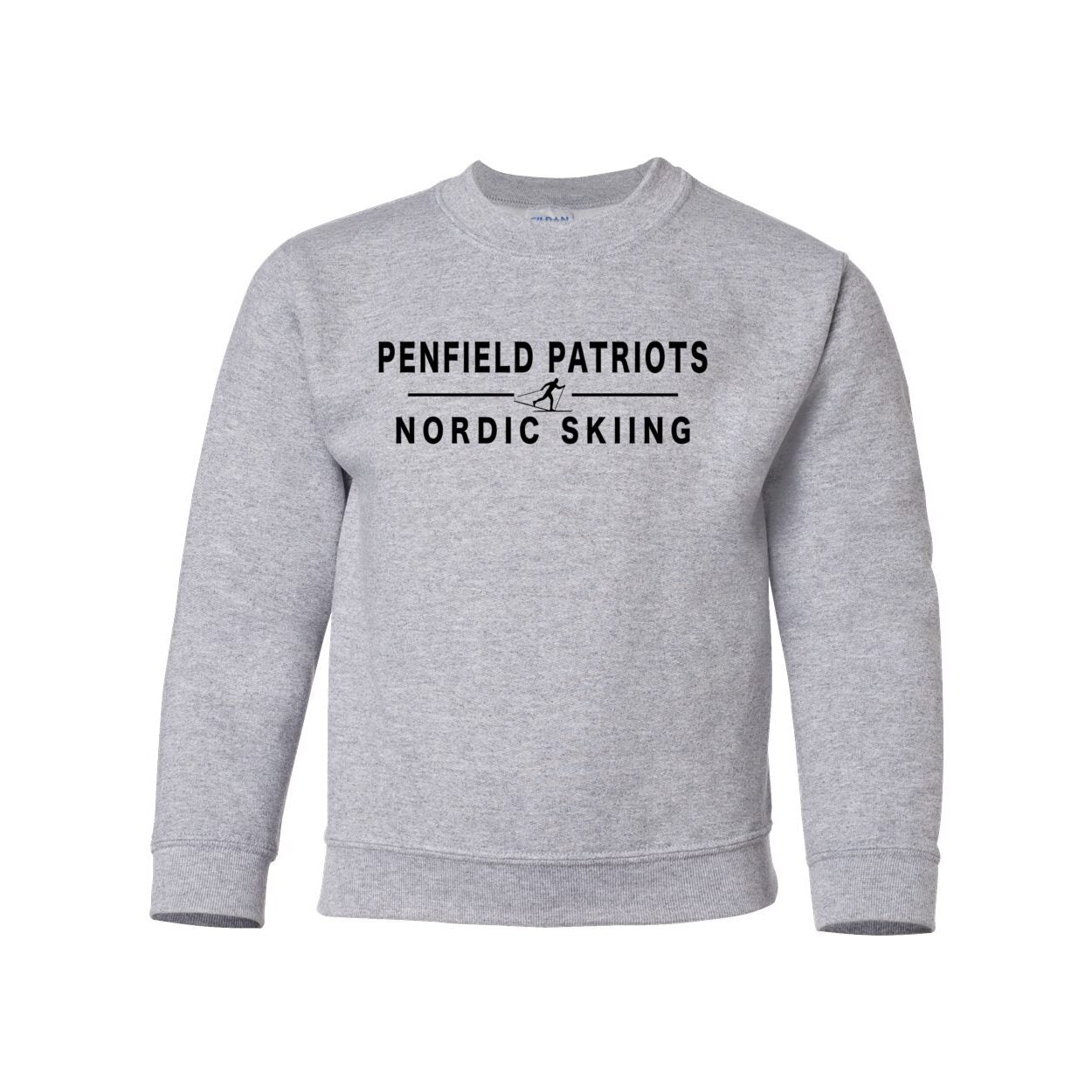 Nordic Skiing Youth Crewneck Sweatshirt