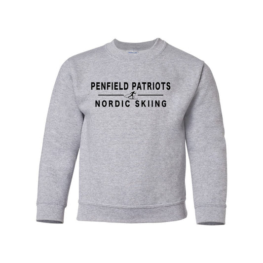 Nordic Skiing Youth Crewneck Sweatshirt