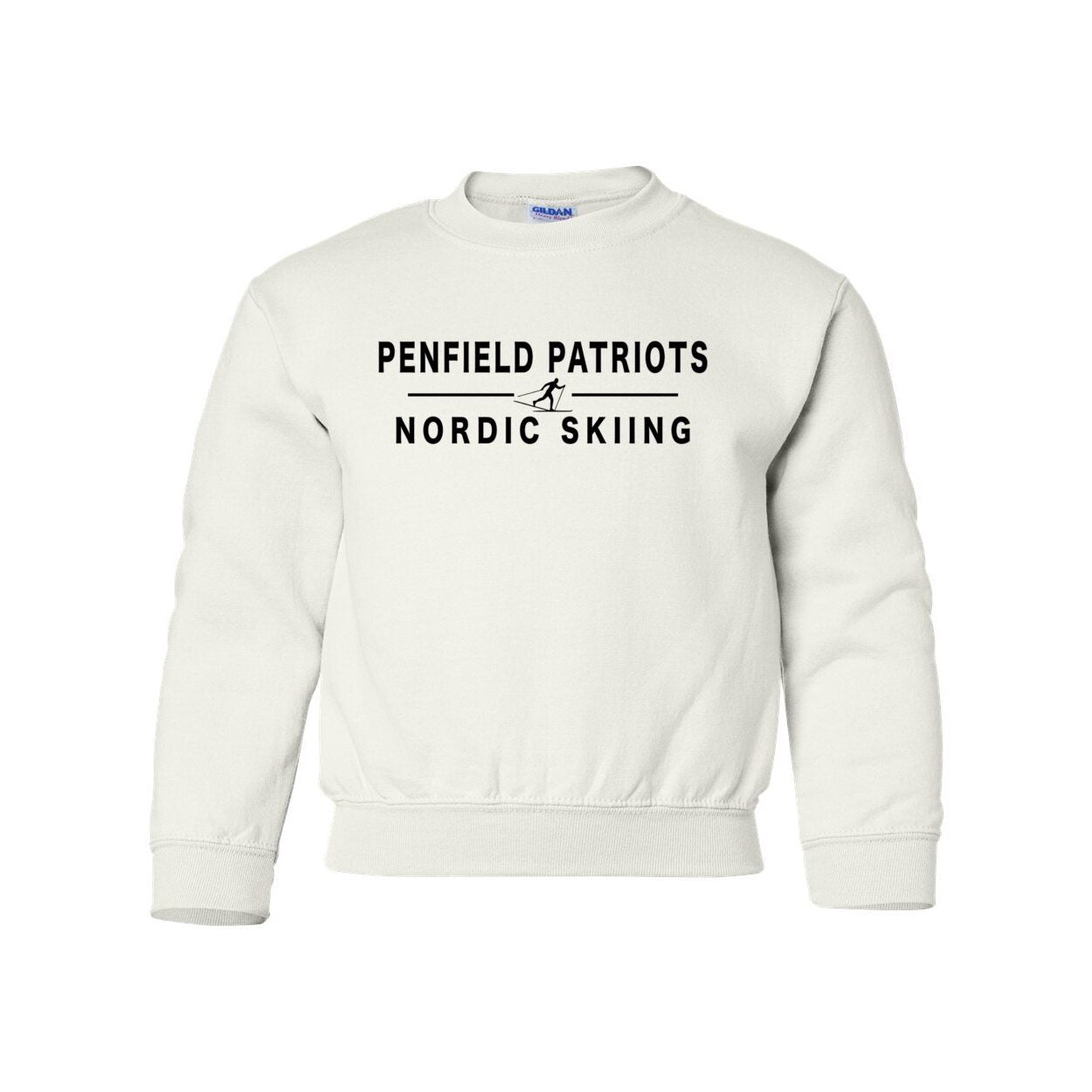 Nordic Skiing Youth Crewneck Sweatshirt